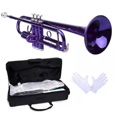 **GREAT GIFT** Beautiful Purple/Gold Trumpet w Case CLEARANCE