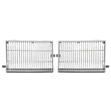 Silvery Grille Grill For 1981-86 Oldsmobile Cutlass Chrome 22531190 22531191