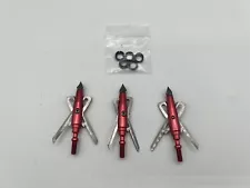 3 Rage X-Treme Chisel Broadhead Preowned W O Rings