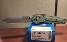 Benchmade Osborne 940 Knife Axis Lock Green Aluminum Handle S30V Blade