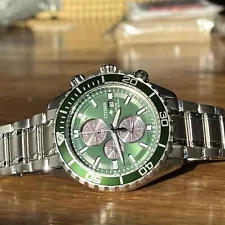 CITIZEN Eco-Drive Green PROMASTER DIVE Chronograph Men's Watch CA0820-50X ($525)