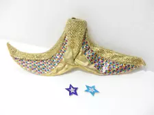 1995 Jewel Hair Mermaid Barbie Metallic GOLD TAIL and 2 STAR Hair Accessories