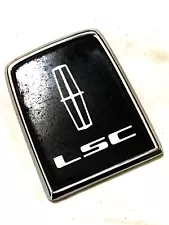 Lincoln 1990-1997 Town Car Black Trunk Key Hole Flip Cover Emblem Badge 217s1