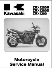 2001-2007 Kawasaki ZRX1200R ZRX1200S ZRX1200 Service Manual on a CD - ZRX 1200