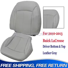 Hot Sale For Buick LaCrosse 2010-2013 Driver Bottom-Top Leather Gray Seat Cover