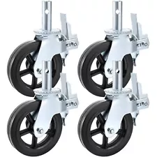 Equip 4 Pack Scaffolding Caster Wheels 8 X 2 Inch With Dual LockingÂ Rubber S...