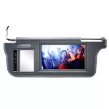 Car sun visor 7 inch monitor color. Gray for DVD Video TV Reversing Camera