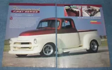 1955 Chevy 3100 Custom Pickup Vintage Article "Phenomenal First Series"