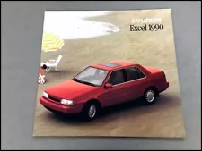 1990 Hyundai Excel 20-page Original Car Sales Brochure Catalog