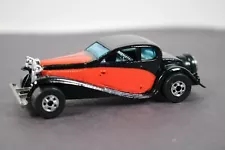 Vintage Hot Wheels Black & Red '37 Bugatti Blackwall Tires LQQK