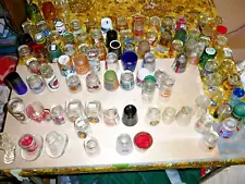 New Listingshot glass collection lot of 101 - incl vintage, tall, cities, attractions