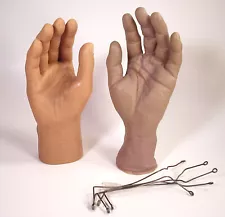 Two Vintage Rubber Prosthetic Hands Prosthesis