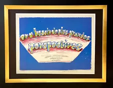 David Hockney | Vintage 1987 Signed Poster Print | Mounted and Framed