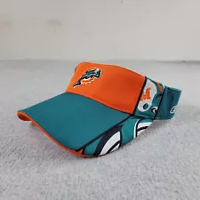 Miami Dolphins Visor Youth One Size Teal Orange Reebok NFL Football Adjustable