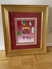 Peter Max Signed HEART Original Painting