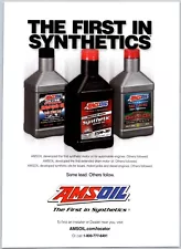 PRINT AD 2013 AMSOIL Synthetic Motor Oil Motorcycle Premium Diesel 7.5x10.5