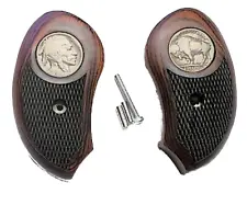 fits Bond Arms Derringer Grips Rosewood Buffalo Nickel Grips XL NEW '23
