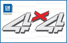 set of 2: 2001 Chevy Silverado 4x4 decals - F - bed 1500 2500 chevrolet truck