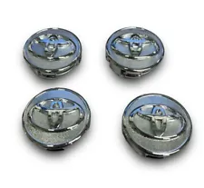 4 Silver Chrome Wheel Center Hubcaps For Toyota Matrix Camry Avalon Corolla 57MM