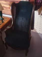 high back chair vintage