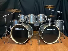 Ludwig Element Evolution 8-Piece Double Bass Drum Set-Zildjian Cymbals-Platinum