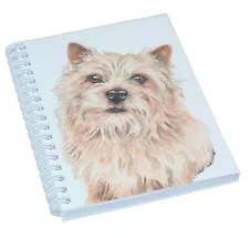 Norwich Terrier Design Dog Spiral Bound Notebook 50 Blank Pages Perfect Gift