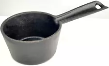 2-Cup Cast Iron Cooking Pot Mini-Cast Iron Soup & Stew Pot Small Cast Iron Sauce