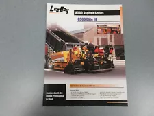 Leeboy 8500 Elite 3 Asphalt Paver Color Sales Sheet 2 Pages