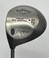 Callaway Great Big Bertha War Bird 9° Driver LEFT Handed LH Stiff Flex Shaft