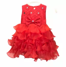 Girl 2T Red Pageant Dress Tutu Red Valentine Party Wedding EUR 90