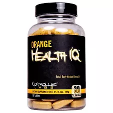 CONTROLLED LABS Orange Health IQ Daily Supplement for Men and Women 90 Tablet...