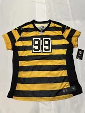 NEW Nike Steelers Brett Keisel #99 Bumblebee Throwback Jersey WOMEN'S XXL w Tags