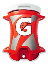 Gatorade 4 Handle 10 Gallon Contour Cooler - Original Bright Orange Design