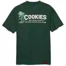 Cookies SF Tree Trimming Forest Green T Shirt Size Medium 100% Authentic Berner