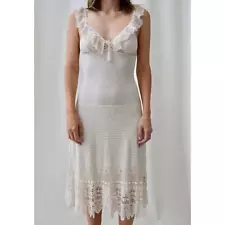 Ralph Lauren S Hand Knit Vintage Crochet Midi Dress