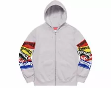 supreme thrasher hoodie white