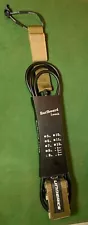 Underice 9 Foot Surfboard Surf Leash - Black Dura Cord New black/green with camo