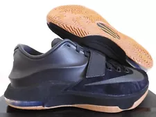 NIKE KD VII KD 7 EXT SUEDE QS BLACK-BLACK SZ 8.5 RARE! [717593-001]