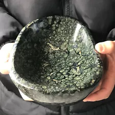 2.5kg Natural jasper Peacock's eye crystal tray, polishing ashtray