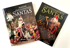 Lot of 2 XMAS CRAFT BOOKS Making Old Fashion Santas + A Crafters Book of Santas