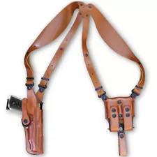 Vertical Shoulder Holster Fits, Sig P210 Target 9mm (Square T-Guard) 5" #1650#