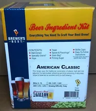 Brewer's Best American Classic One Gallon Home Brew Beer Making Ingredient Kit