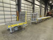 ConveyX 52"x 55' Power Roller Conveyor 48"BF Walk-Thru Gate 115V Variable Speed