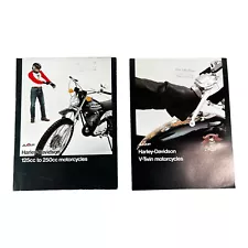 1976 AMF Harley-Davidson Advertising Sales Manual Brochure V-Twin & 125cc 250cc