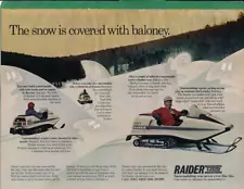 Magazine Ad - 1973 - Raider Snowmobiles - Leisure Vehicles, Inc. - Troy, MI