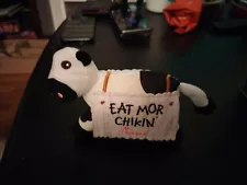 Eat More Chikin Chick Fil A Mascot Cow Plush 5” Stuffed Toy