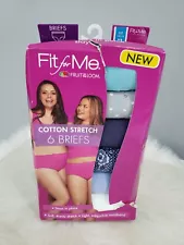 Fit for Me® By Fruit of the Loom® Women's Plus Size Cotton Stretch Brief 6-Pack