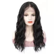 Black Natural Wave Brazilian Hair Wigs 20" Glueless L Part wigs Sample #2