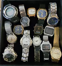 Large Lot Antique Vintage Men's Watches Estate Sale Find