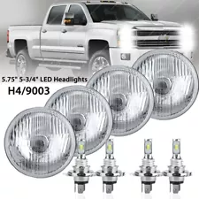 DOT 4pcs 5.75" Round LED Headlights Halo DRL For Chevy 3100 Truck 1958 1959 (For: 1974 Chevrolet Luv Pickup)